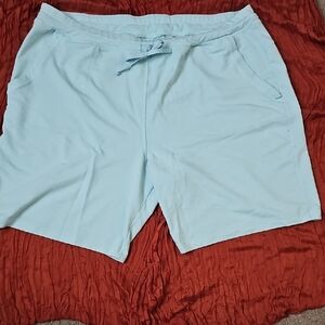 Athletic Works Womens Light Blue Athletic Shorts
